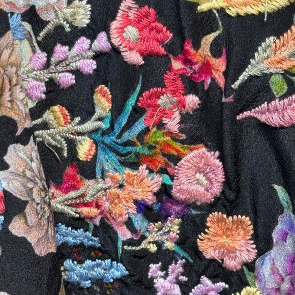 Johnny Was Brigitte Floral Silk Tunic - Size XL - Picture 10 of 16